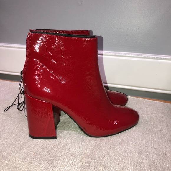 red block booties
